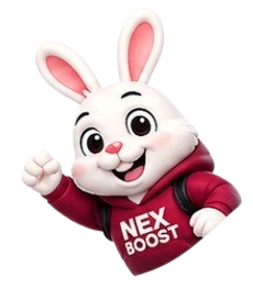 Happy Bunny Mascot waving thumbs up